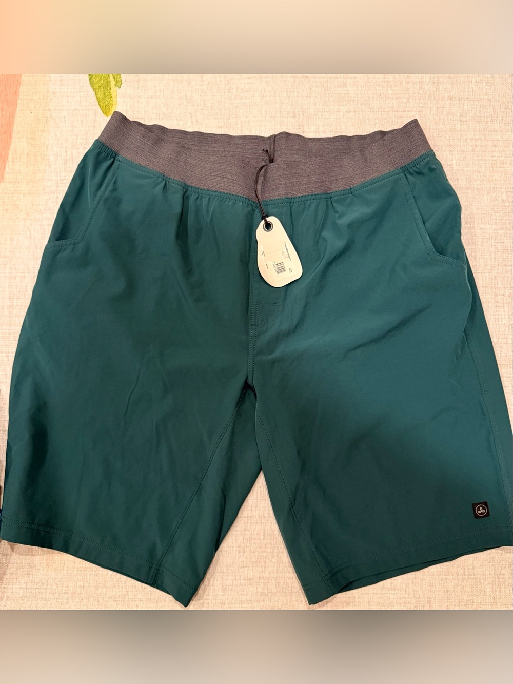 NWT Prana Teal Green Athletic Shorts